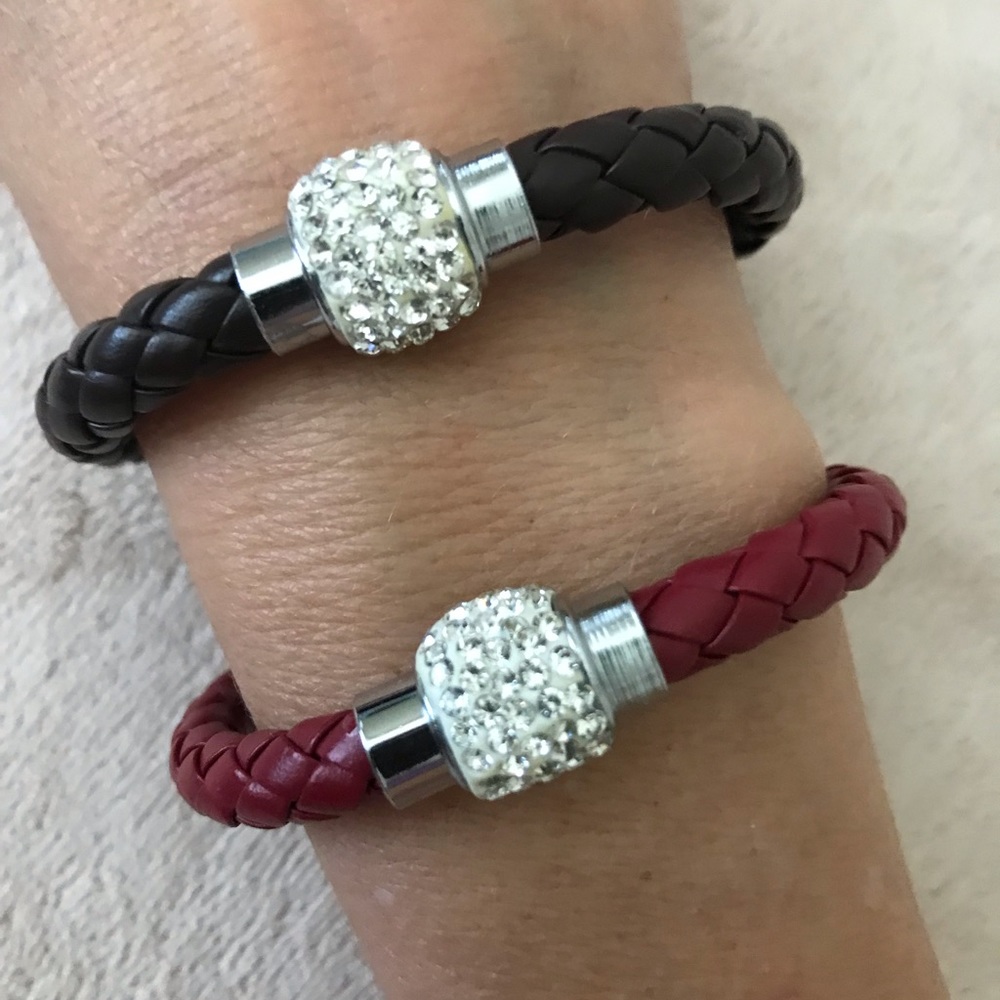 Bracelets- claret red - Picture 5 of 6
